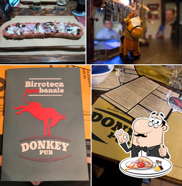 A Birreria Donkey Pub, puoi ordinare una bella pizza