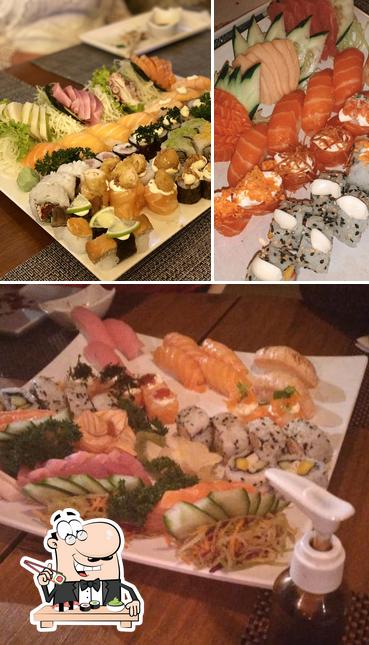 Escolha diversas opções de sushi