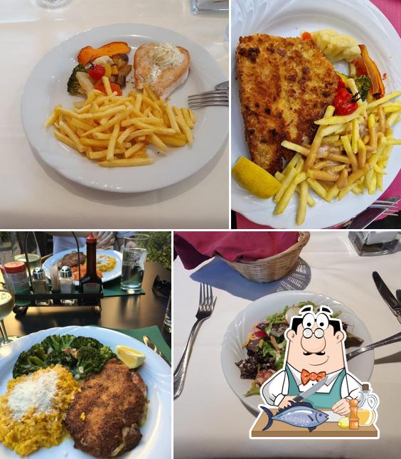 Salmone grigliato al Gasthaus zum Adler beim Schwabentor