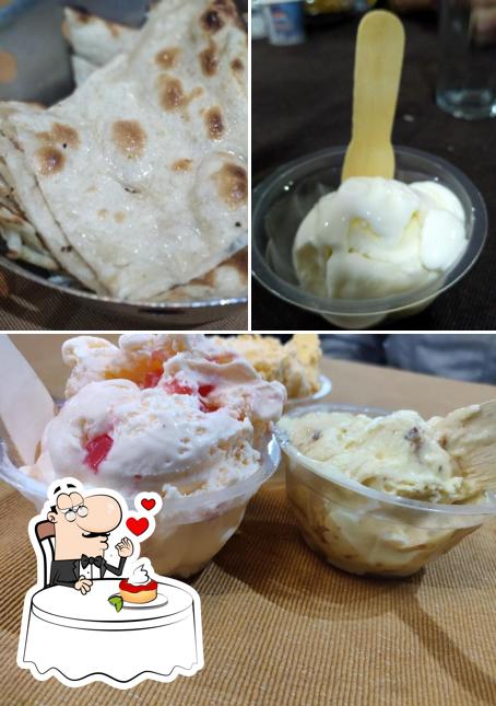 Flavour Restaurant serves a selection of sweet dishes