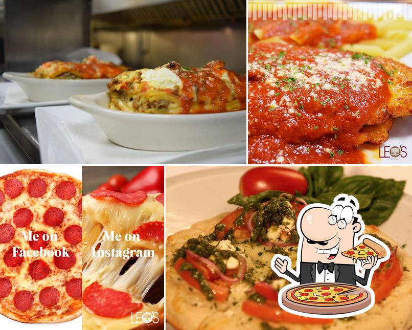 Try out pizza at Leo's Ristorante