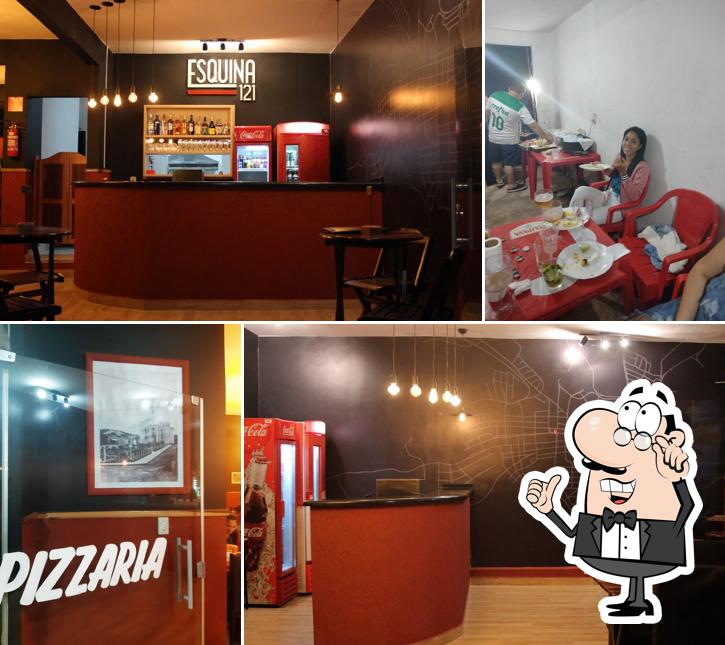 O interior do Esquina 121