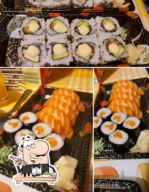 Try out various sushi options