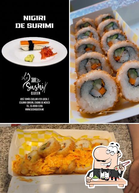 Pick various sushi options