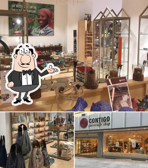 Parmi les différentes choses de la intérieur et la extérieur, une personne peut trouver sur CONTIGO Fairtrade Shop Osnabrück