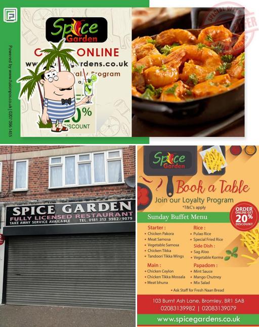 Spice Garden - Bromley, 103 Burnt Ash Ln in Bromley - Restaurant menu ...