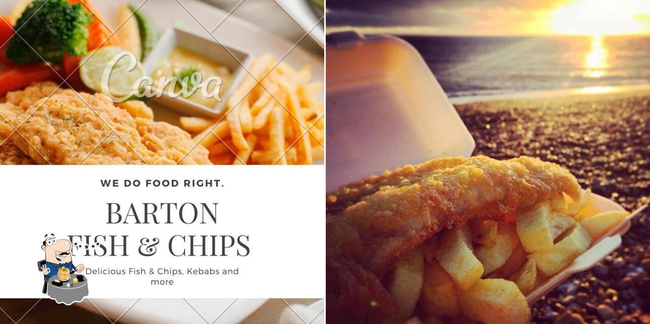 Еда в "Barton's Fish & Chips"