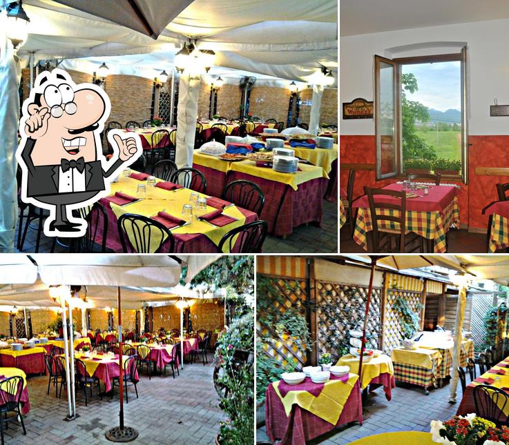 Die Inneneinrichtung von Trattoria Al Santuario