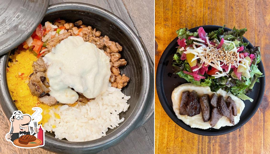 Escolha pratos de carne no Fazenda Belém Velho - Comida Nordestina