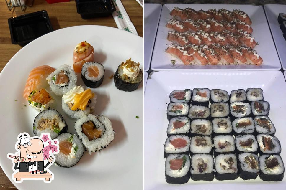 Escolha diversas opções de sushi