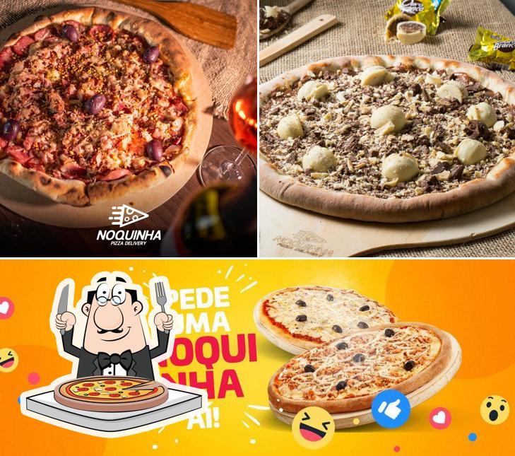 Experimente pizza no Pizzaria Noquinha Delivery - Regente Feijó