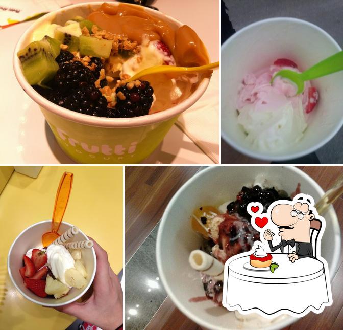 Tutti Frutti Frozen Yogurt provê uma seleção de sobremesas