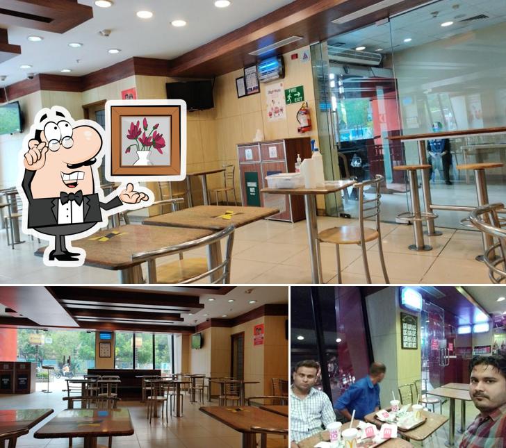 The interior of McDonald's India