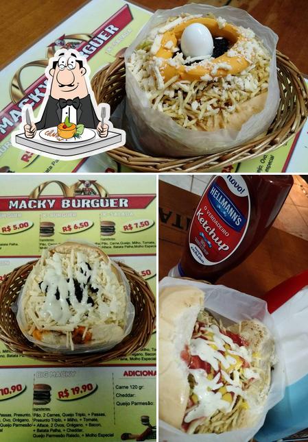 Comida em Macky Burguer