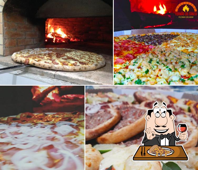 Consiga pizza no Fornão do Santa Pizzas e Esfihas