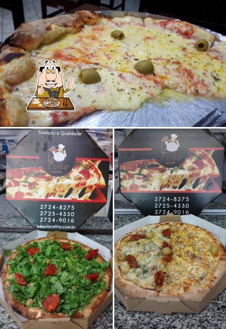 Experimente pizza no La Celita Pizzaria