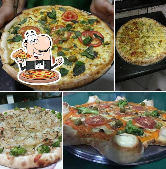 Consiga diversos tipos de pizza