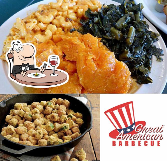 Great American Barbecue, 18521 E Queen Creek Rd Ste 105 in Queen Creek Restaurant menu and reviews