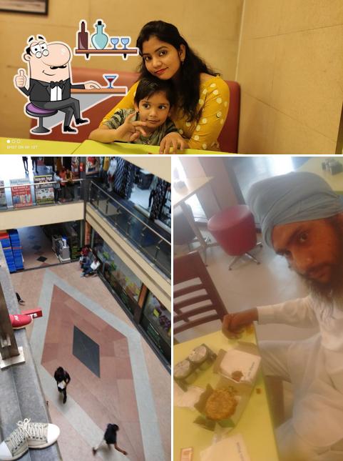 The interior of Domino's Pizza Shastri Chauk, Bijnor
