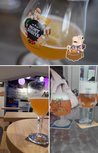 Profitez un verre de bière blonde ou brune