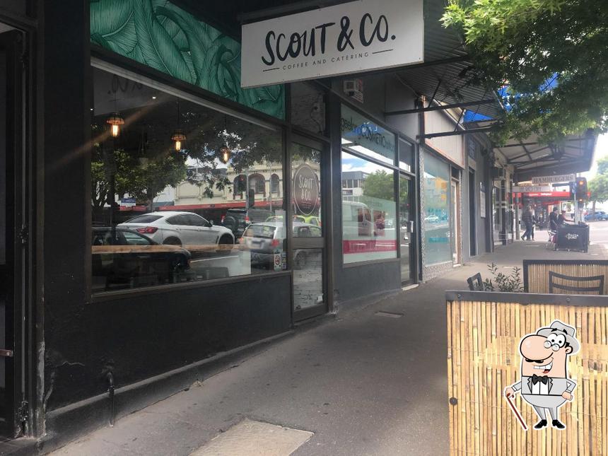 The exterior of Scout & Co. Coffee and Catering