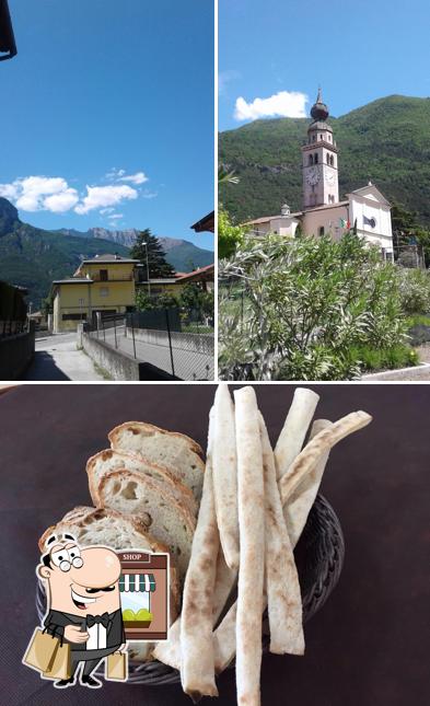 Dai un’occhiata alla immagine che raffigura la esterno e cibo di Pizzeria Al Castel