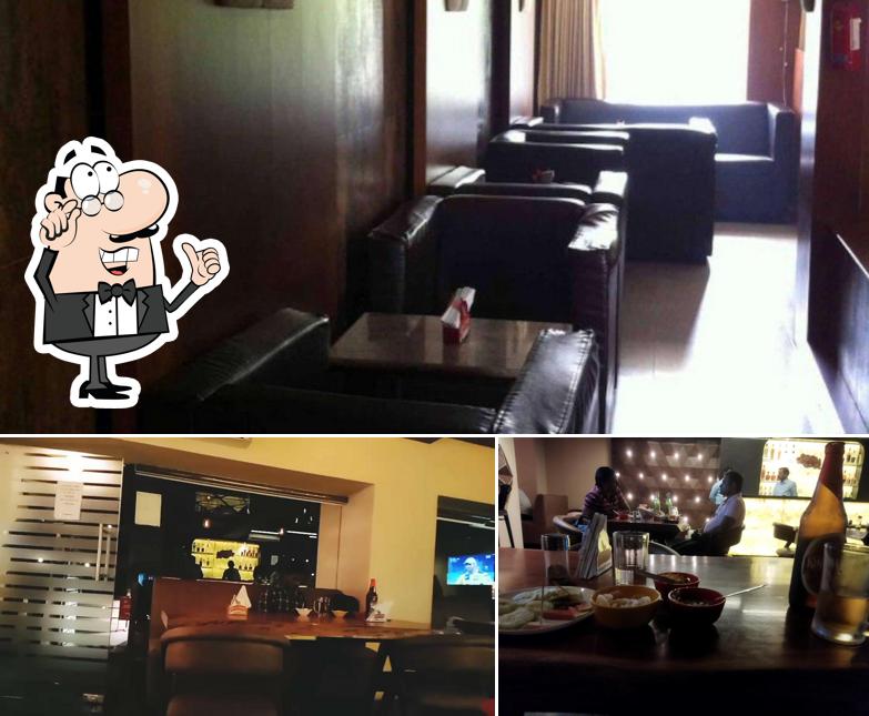 This is the picture depicting interior and dining table at Mississippi Bar