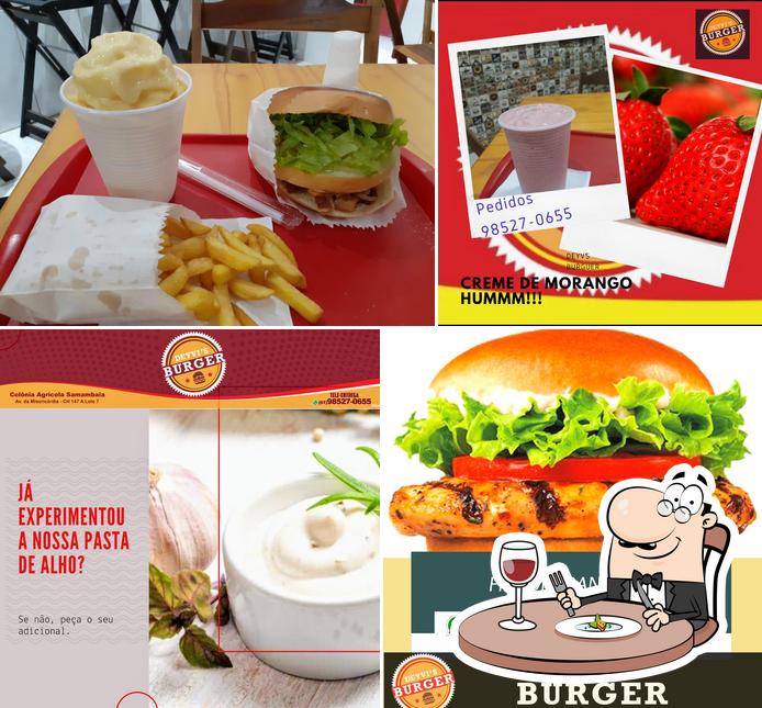 Comida em Deyv's Burger e Pizzaria e massas -Bomba Fast Food - Açaiteria - Lanchonete