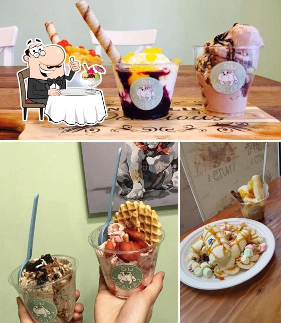 ON YOGURT offers a selection of desserts