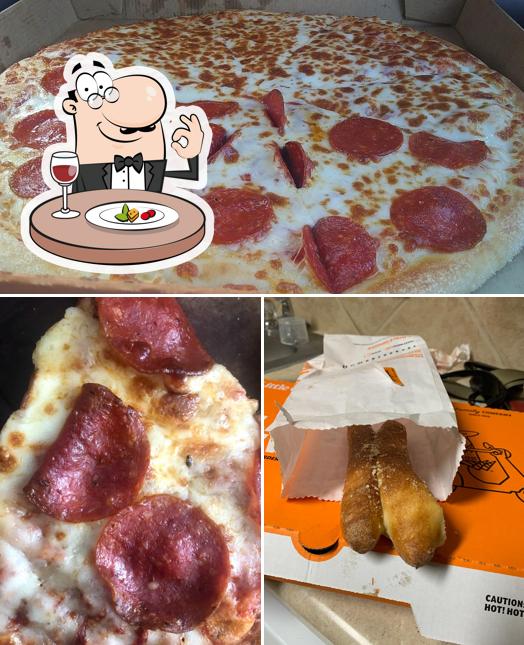 Food at Little Caesars Pizza