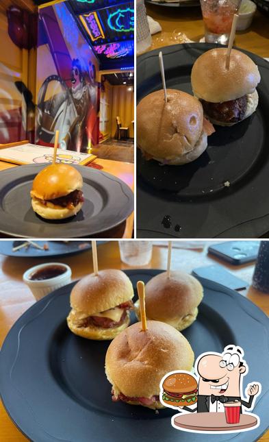 Hambúrguer em Bacontente Burger