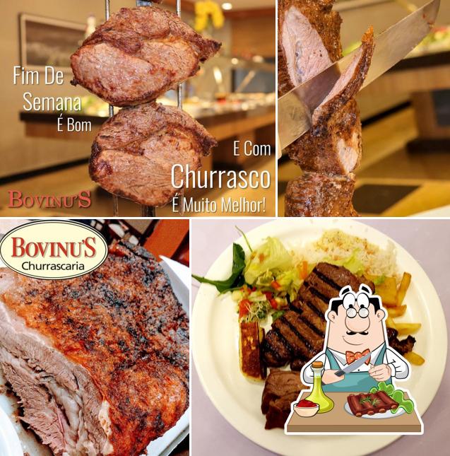 Refeições de carne são oferecidos no Bovinu'S Santa Maria