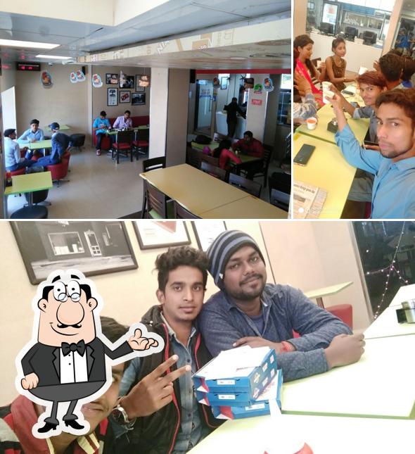 The interior of Domino's Pizza Kashinath More, Gaya