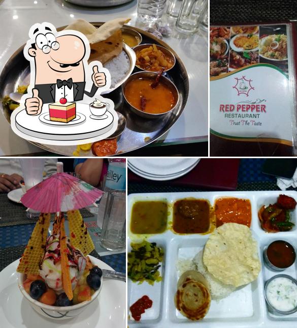 Hotel RR Mysore - Red Pepper Restaurant offers a range of desserts