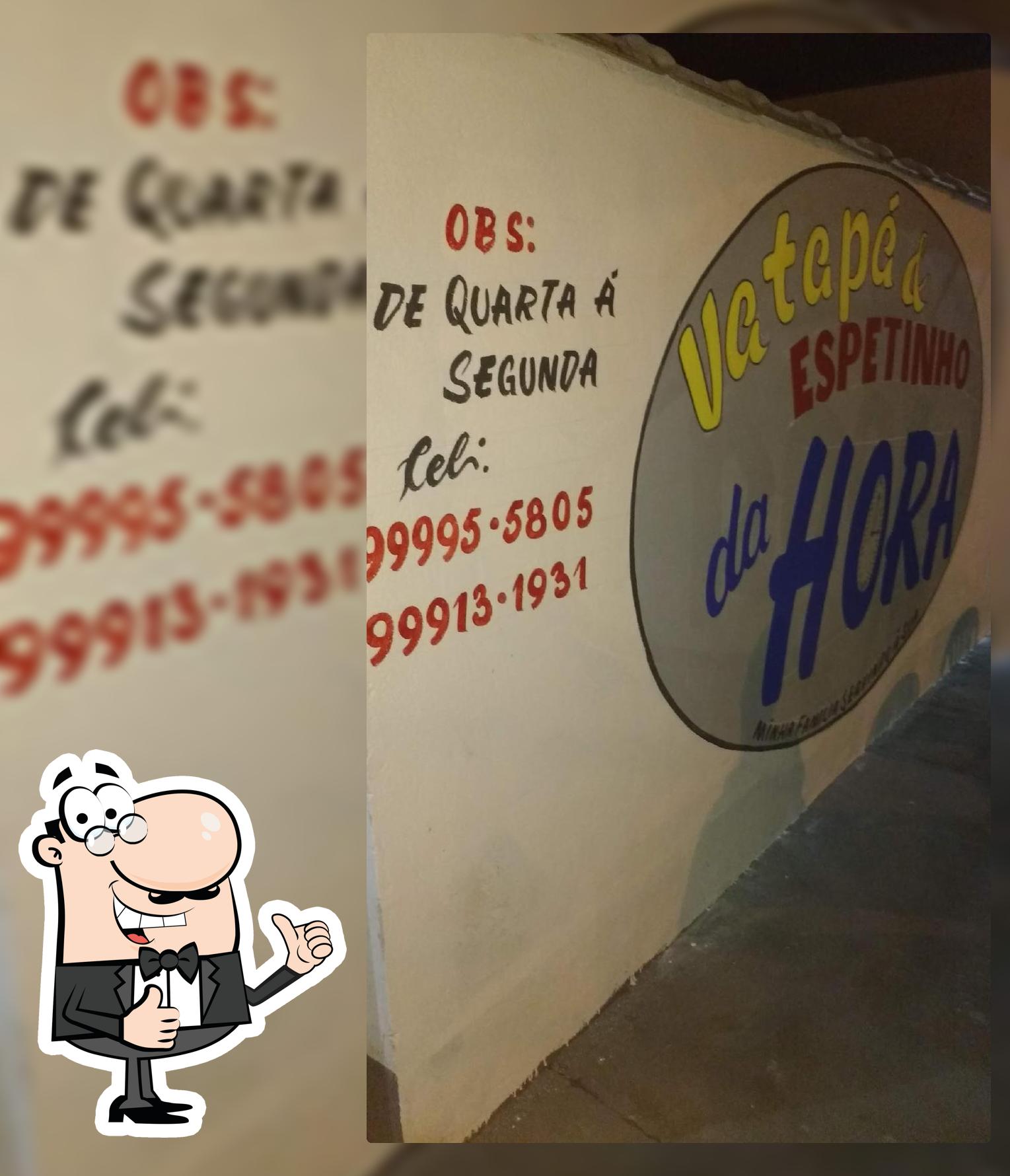 A representação visual da marca do Espetinho Da hora