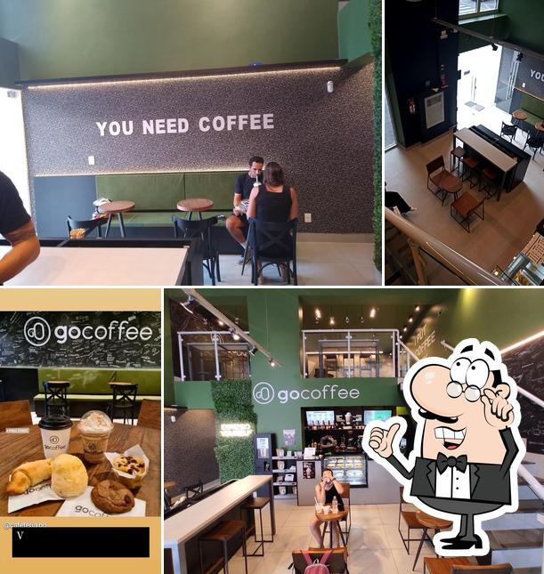 O interior do Go Coffee