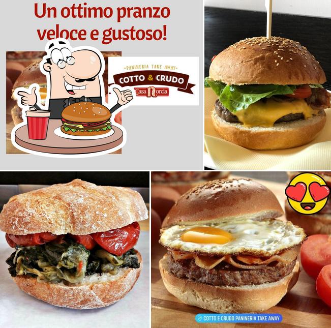 Prenez un hamburger à Cotto e Crudo Panineria