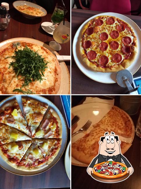 Pick pizza at Pinokkio's Restaurant