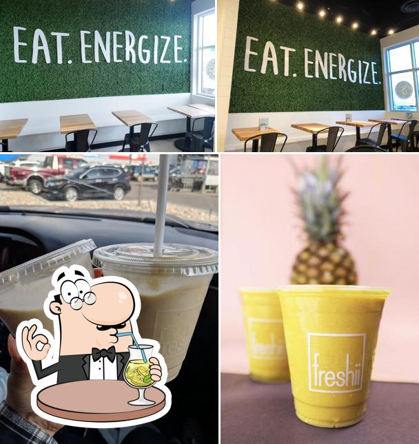 Freshii south common se distingue par sa boire et intérieur