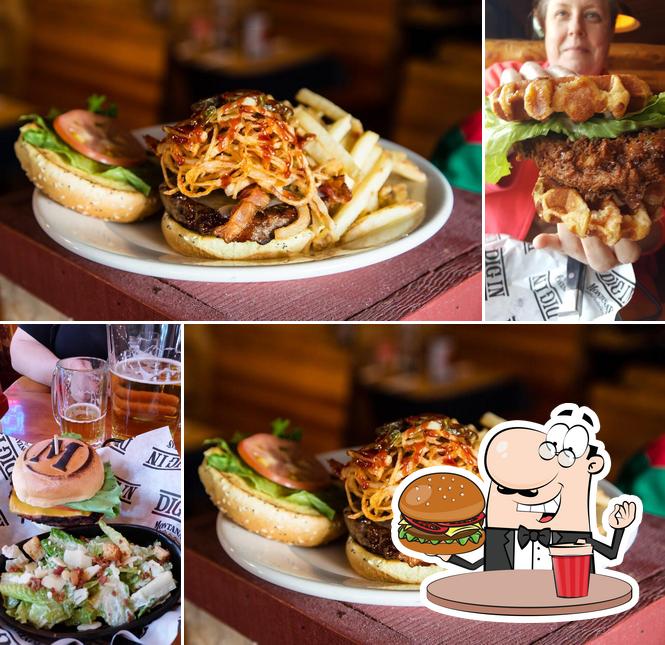 Order a burger at Montana’s BBQ & Bar