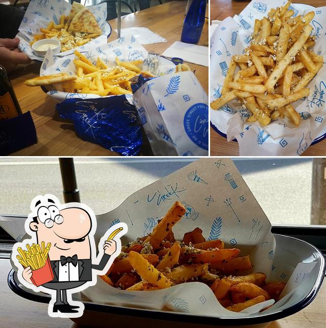 Taste fries at Cheeky Greek (Henley Beach)