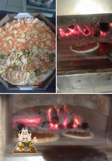 Escolha pizza no Pizzaria Belvedere