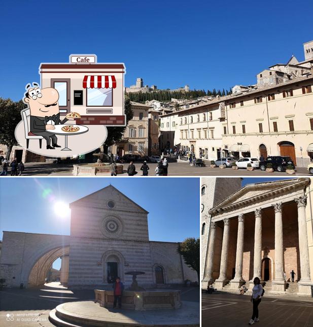 Puoi goderti l'aria fresca da seduto all'esterno di Bar La Piazzetta di Agnese