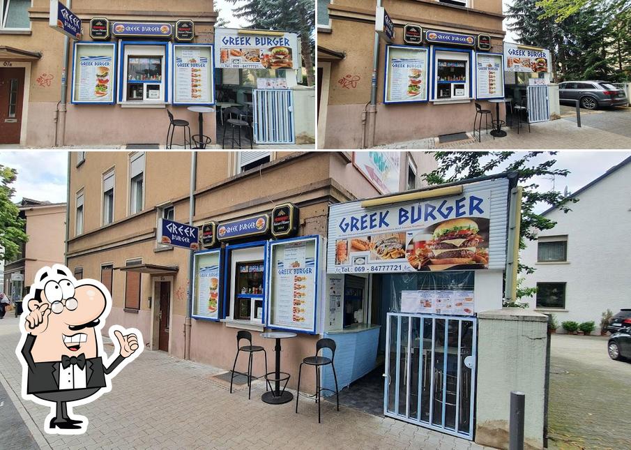 Die Inneneinrichtung von Greek Burger