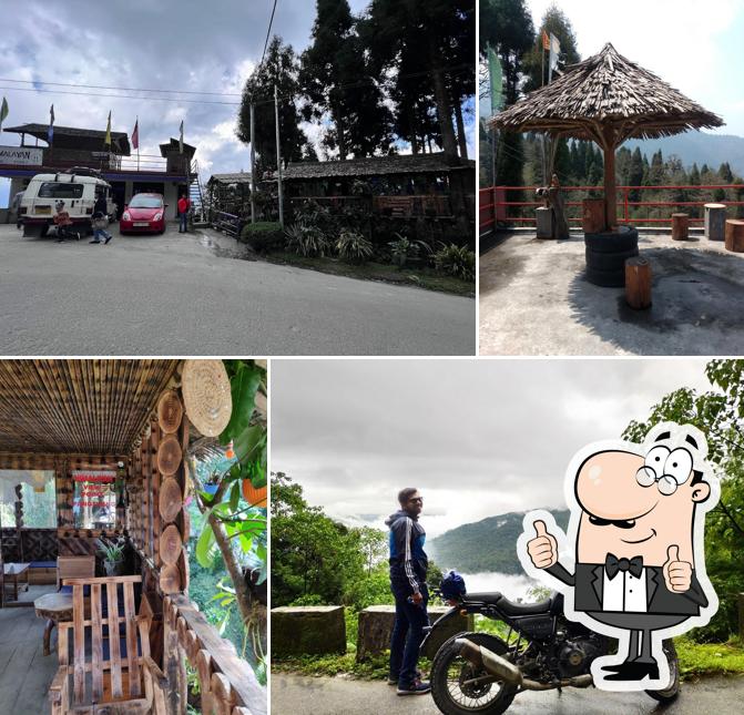 Here's a picture of Himalayan view point restaurant and home stay