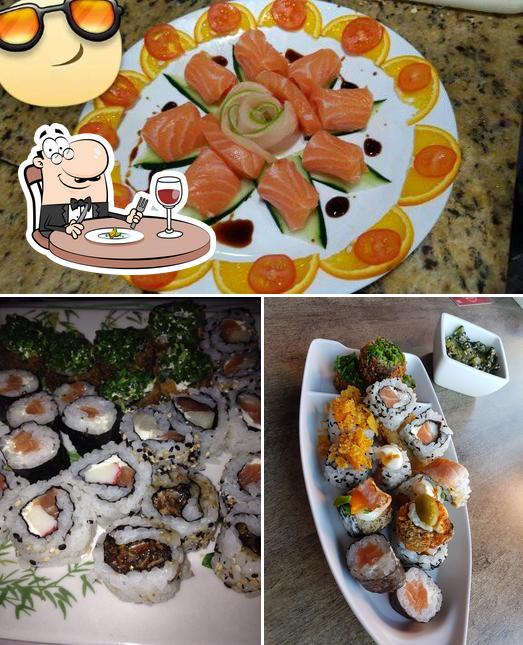 Platos en Caticlan Sushi