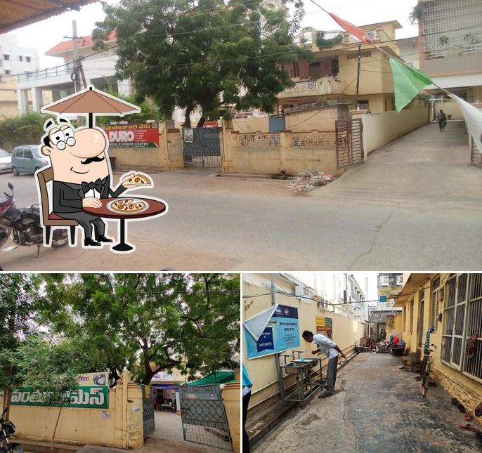 Enjoy the view at the outside area of Panthulu Gari Mess