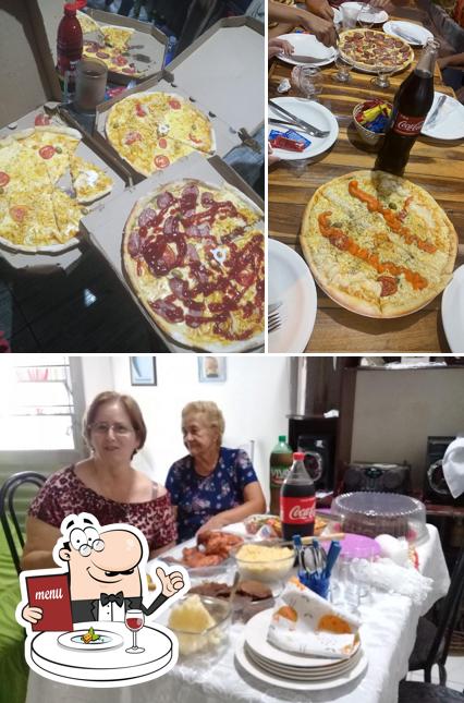 Esta é a foto ilustrando comida e interior no Pizzaria Restaurante do Baixinho