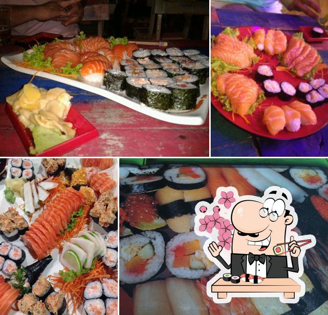 Prove diversas opções de sushi