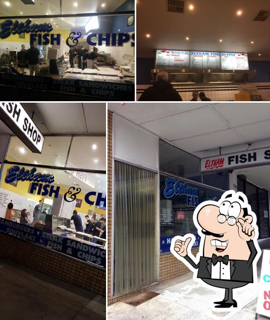 The interior of Eltham Fish & Chips Shop